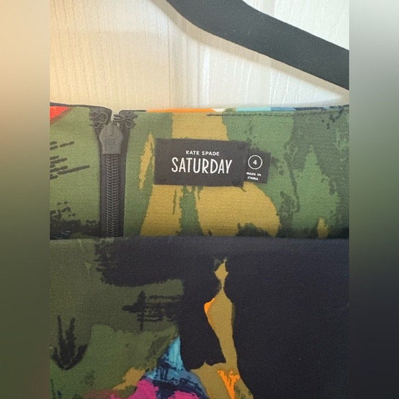 Kate Spade Saturday Sheath Dress | Size 4 | Vibrant Multicolor | 98% Cotton - Picture 3 of 10